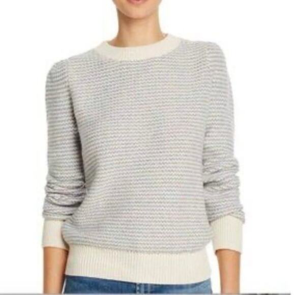 La Vie Rebecca Taylor blue wool blend knit crewneck sweater size xs - Picture 2 of 6